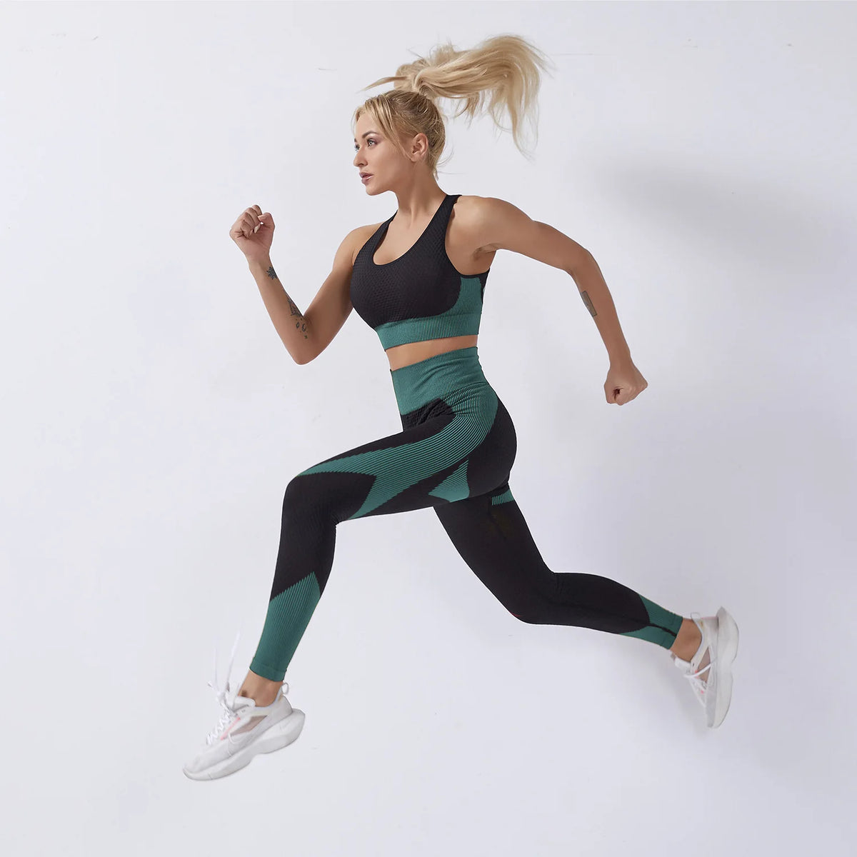Sports Bra&Leggings Soft Gym Wear Women Yoga Set 2pcs