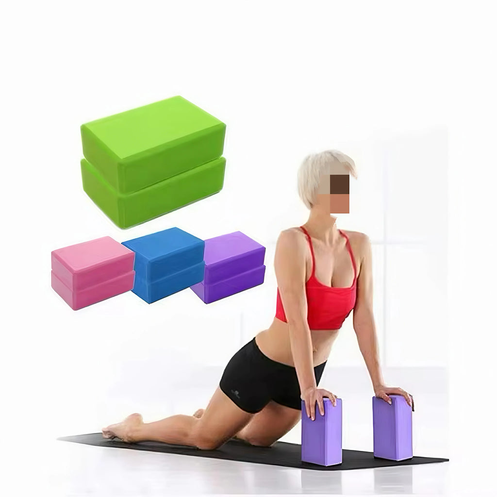 High-Density Lightweight Yoga Brick Accessories Foam EVA Yoga Blocks for Yoga Pilates Stretching Meditation