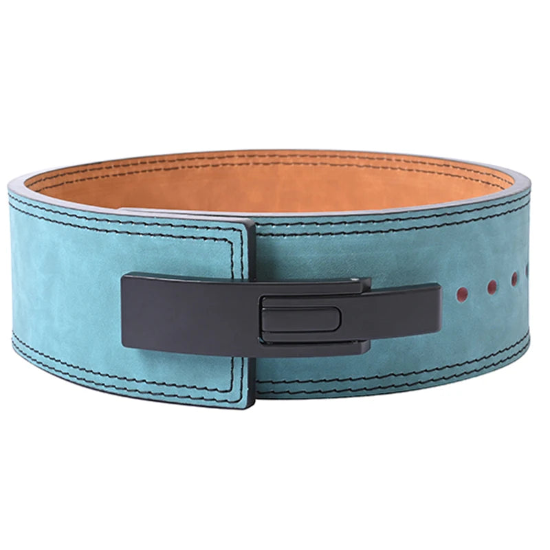 2026 Wholesale Fitness  Powerlifting 10 MM Lumber Back Lifting Weightlifting Cowhide Leather Weight Gym Lever Belt Men