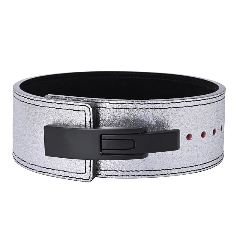 2026 Wholesale Fitness  Powerlifting 10 MM Lumber Back Lifting Weightlifting Cowhide Leather Weight Gym Lever Belt Men
