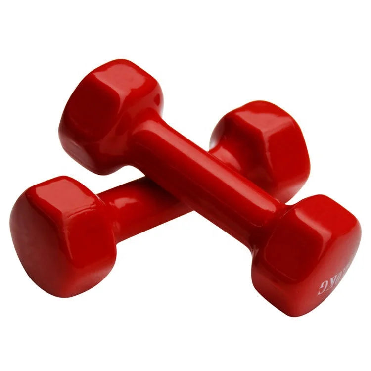 Women's Home Use Round Rubber Dumbbells for Exercise and Fitness