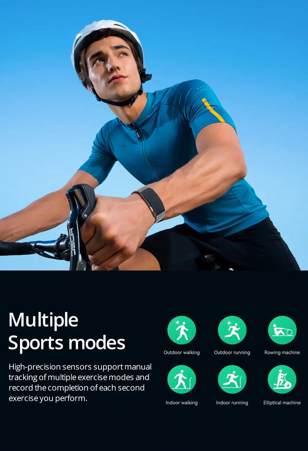 VALDUS Long Batterylife VITRO 2025 ODM/OEM Screenless ECG Health Designed for Every Activity Smart Fitness Tracker Band Bracelet