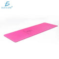 Portable TPE Yoga Mat 3mm Thick with Carrying Strap for Pilates Fitness Exercise Relaxation