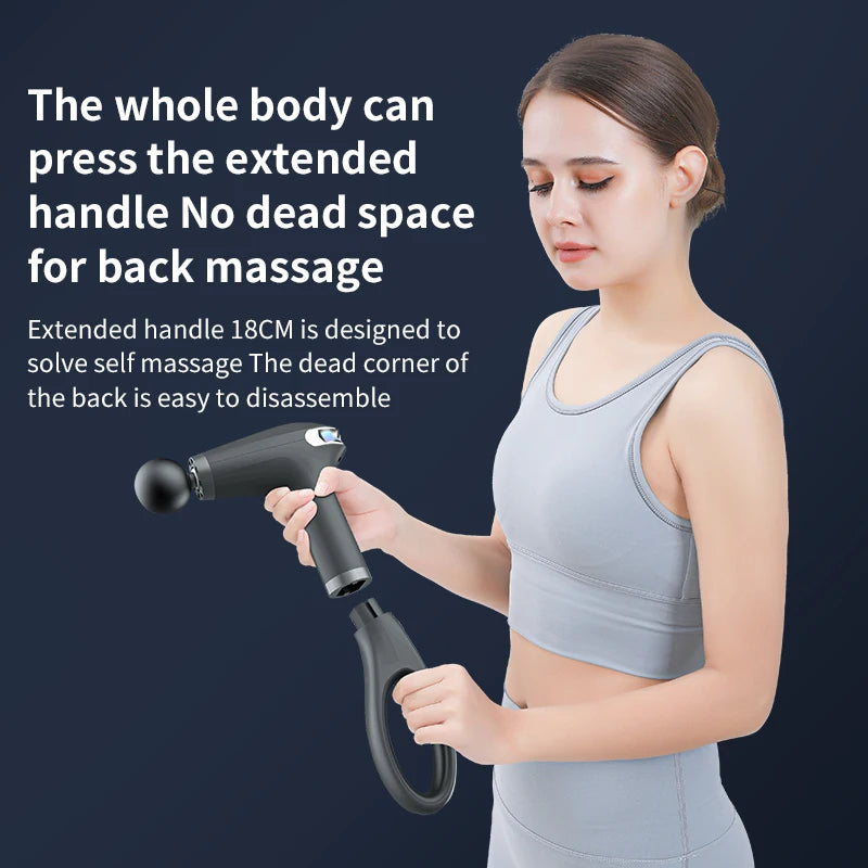 Wholesale Portable Vibrating Hand Massage Machine Gun Deep Tissue Massage Ring With Handle