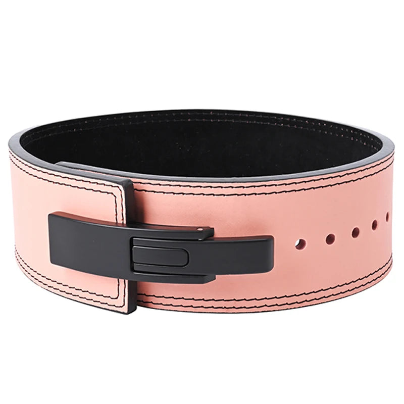 2026 Wholesale Fitness  Powerlifting 10 MM Lumber Back Lifting Weightlifting Cowhide Leather Weight Gym Lever Belt Men