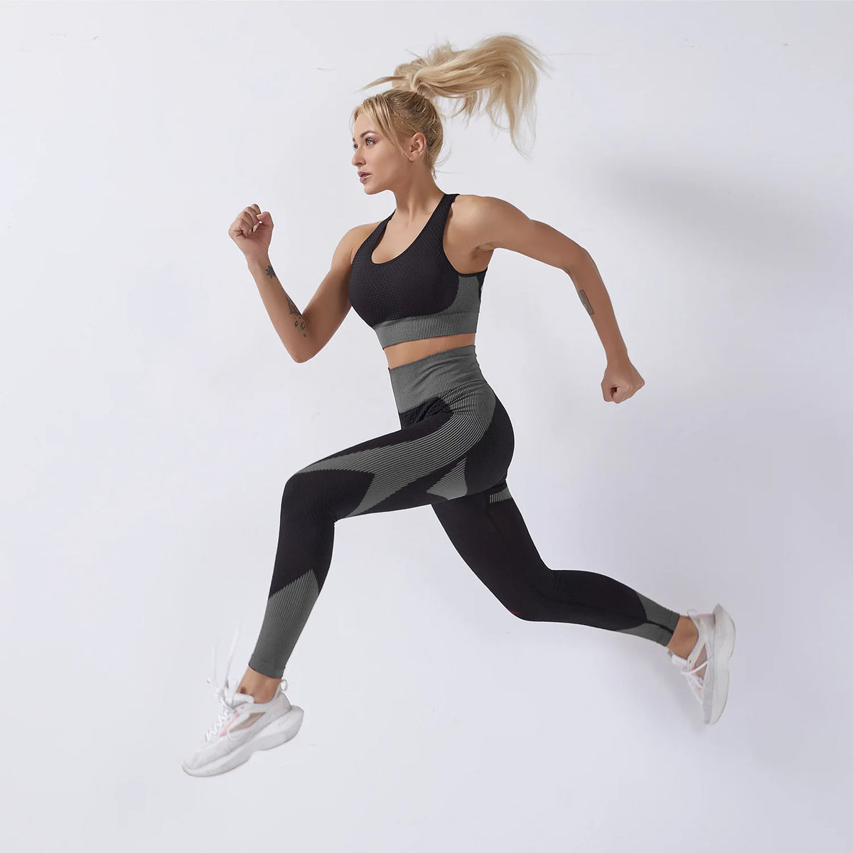 Sports Bra&Leggings Soft Gym Wear Women Yoga Set 2pcs
