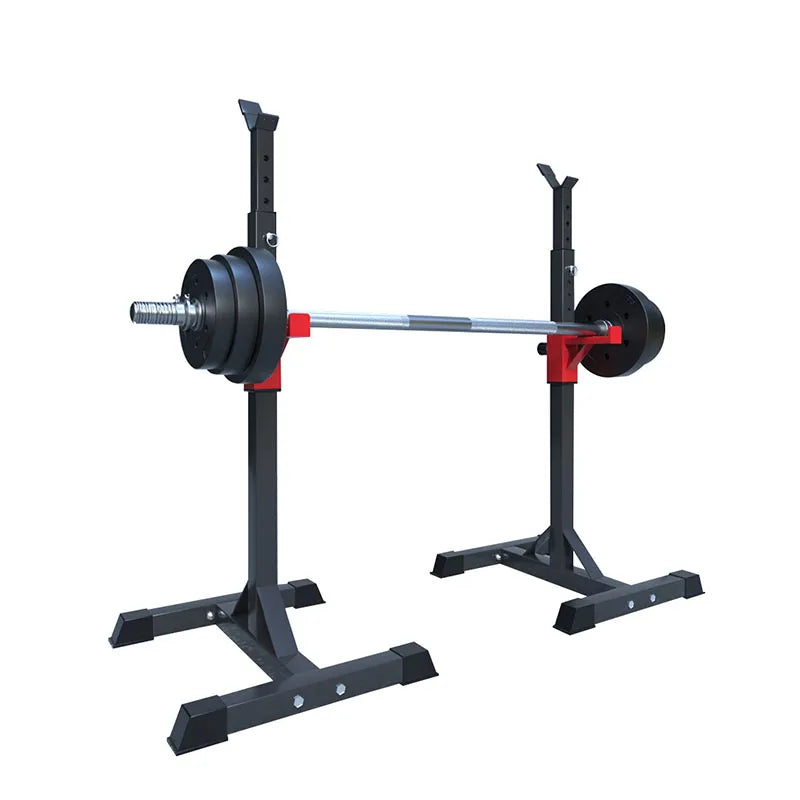 Barbell Rack Squat Dip Stand Weight Lifting Bench Press Home Gym Adjustable Multi-Use Station Fitness Workout Equipment