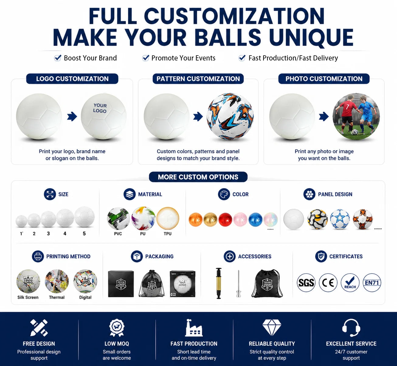 Thickened Soccer Ball 2.7 PVC Durable Eco-Friendly Football Adults Youth Training Machine Sewn Customize Logo Factory Directly