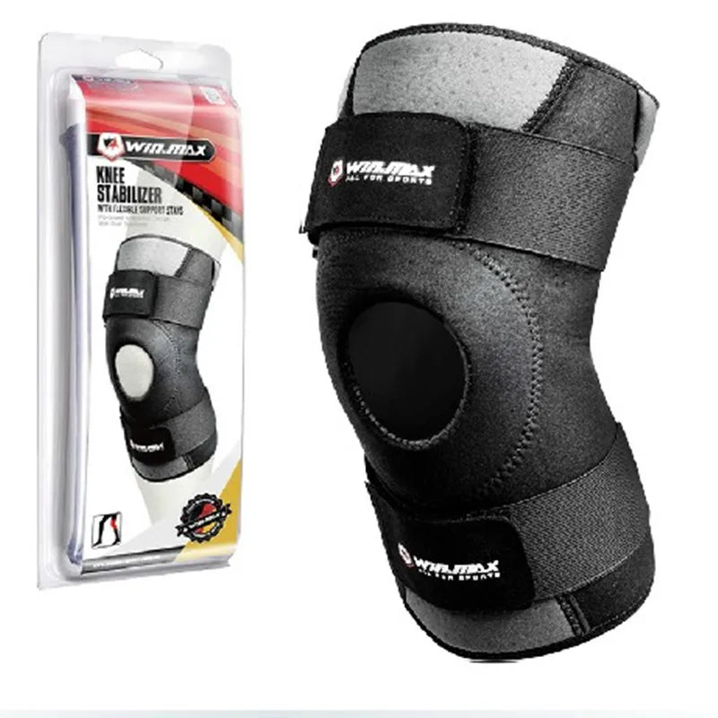 Win.max Professional Neoprene Knee Sleeve with Adjustable Elastic Tape Non-Slip Unisex Support for Fitness Exercise