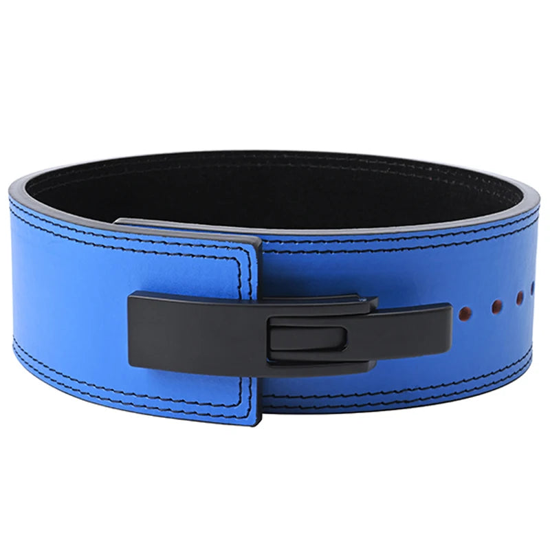 2026 Wholesale Fitness  Powerlifting 10 MM Lumber Back Lifting Weightlifting Cowhide Leather Weight Gym Lever Belt Men