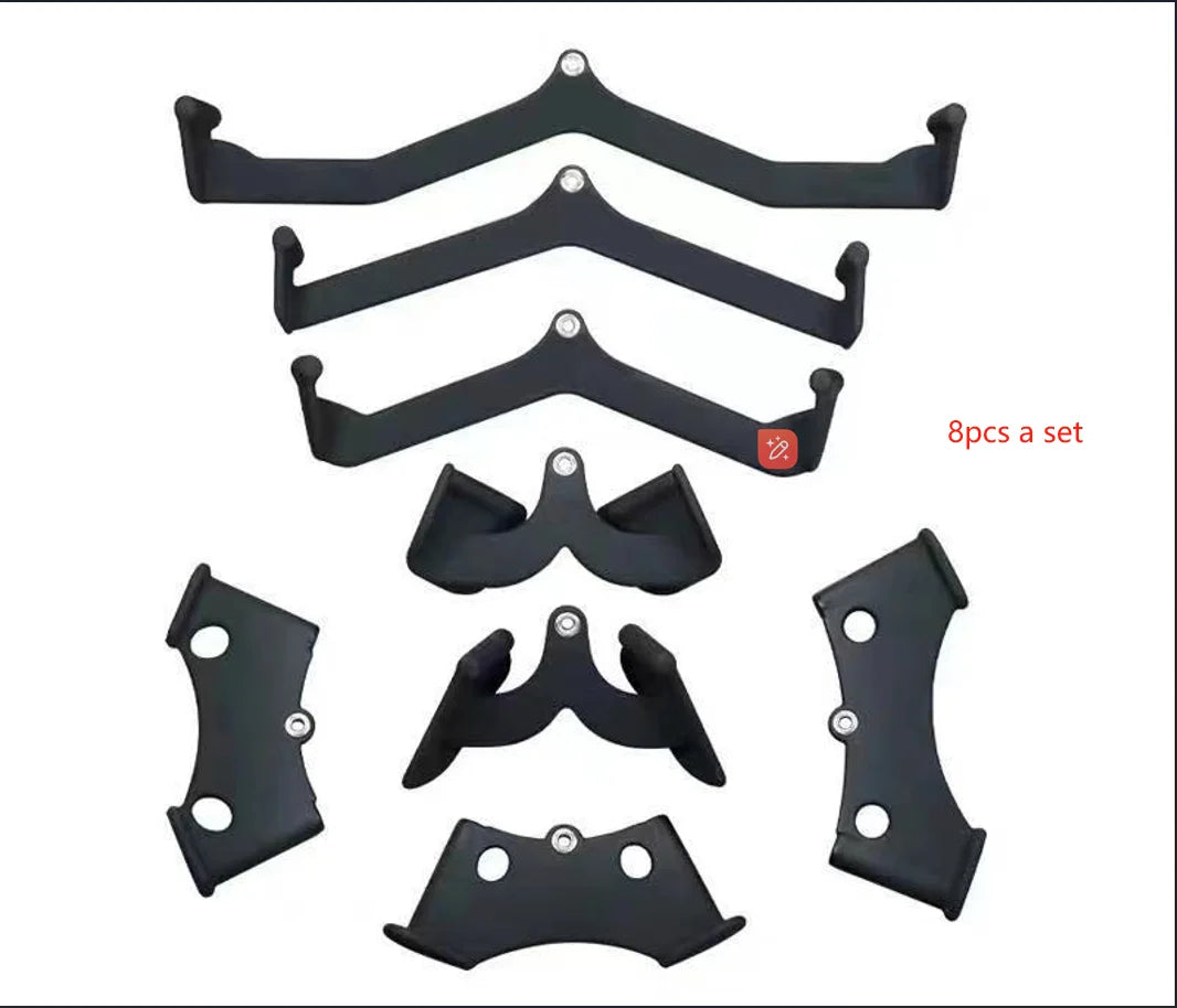 Hot Sale Steel Gym Fitness Accessories 1 Set 5 Handles Mag Grip for Gym Equipment