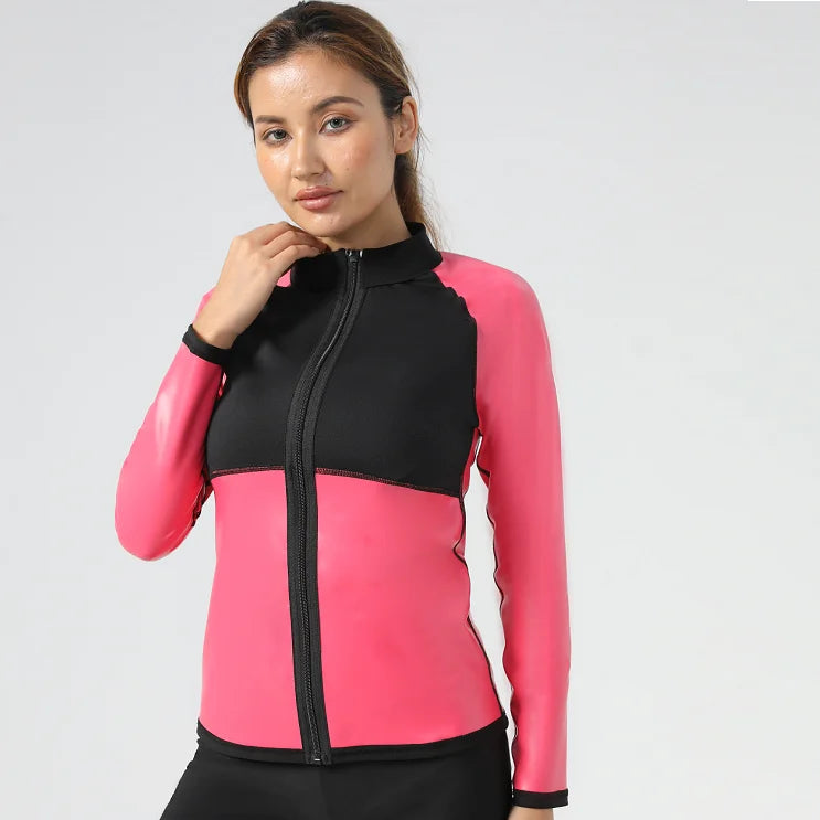 Sauna Suit Women Workout Weight Loss Sauna Jacket Speed up Sweating Fitness Jacket Fat Burning Slimming Sport Wear