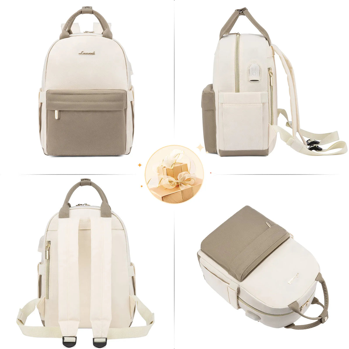 New Fashion Small Nylon Back Pack Purses for Ladies Girls Boys Kids School Daypack With USB Port Cute Mini Backpack Bags Women