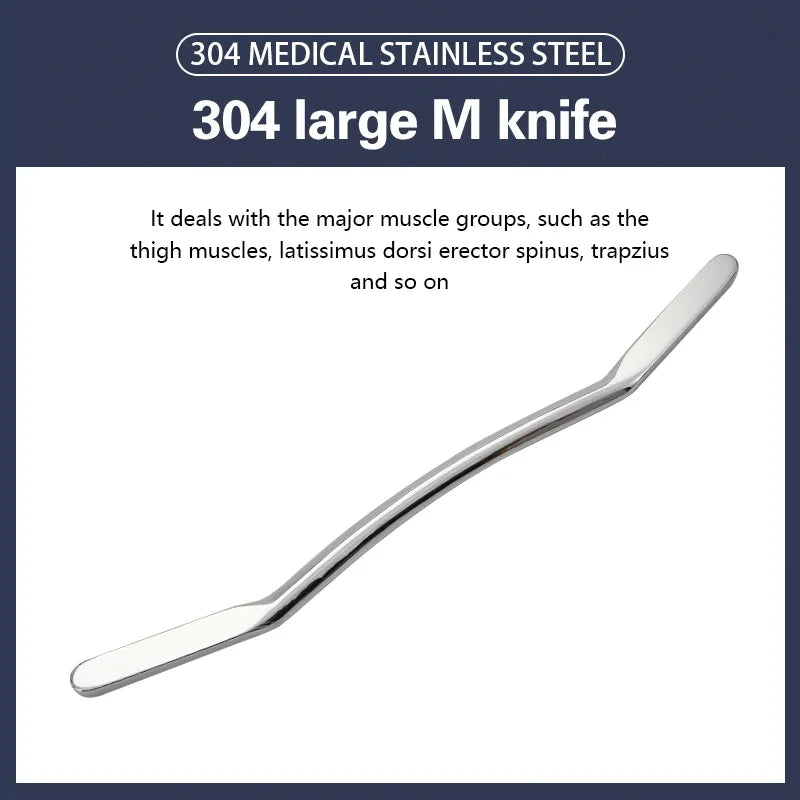 Dropshipping Products 2024 Fibers Release Guasha Scraper Fitness IASTM Relief Pain Stainless Gua Sha Massager