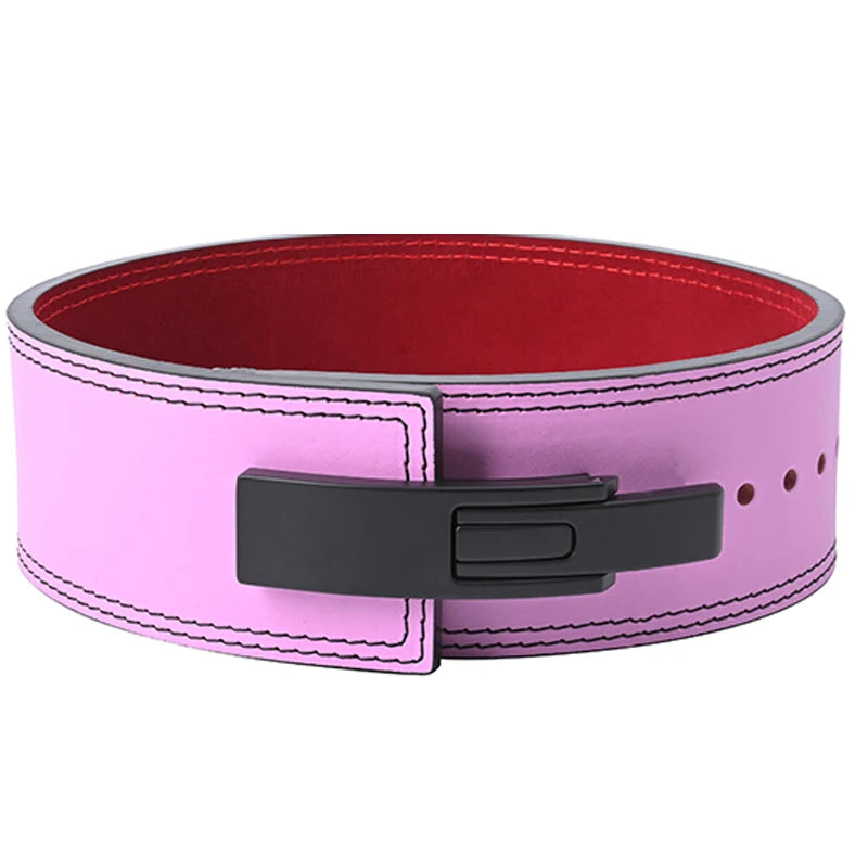 2026 Wholesale Fitness  Powerlifting 10 MM Lumber Back Lifting Weightlifting Cowhide Leather Weight Gym Lever Belt Men