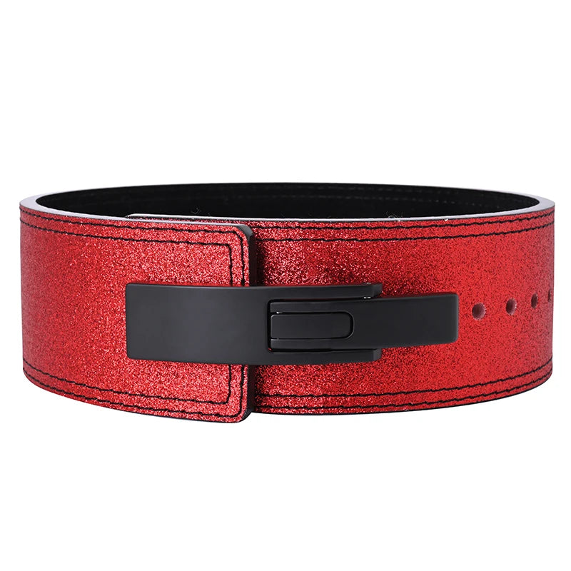 2026 Wholesale Fitness  Powerlifting 10 MM Lumber Back Lifting Weightlifting Cowhide Leather Weight Gym Lever Belt Men