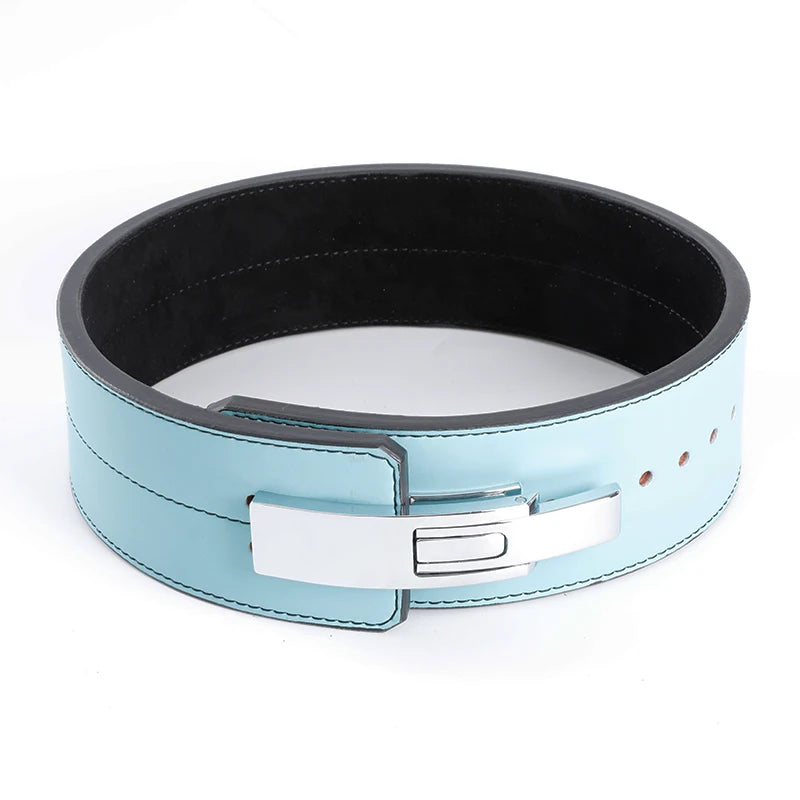 2026 Wholesale Fitness  Powerlifting 10 MM Lumber Back Lifting Weightlifting Cowhide Leather Weight Gym Lever Belt Men