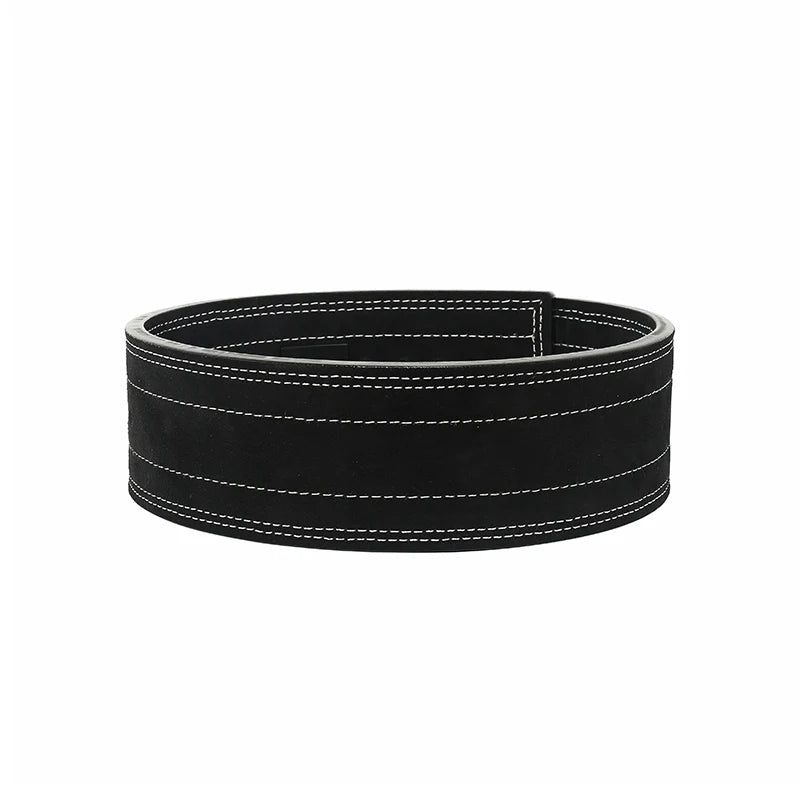 2026 Wholesale Fitness  Powerlifting 10 MM Lumber Back Lifting Weightlifting Cowhide Leather Weight Gym Lever Belt Men