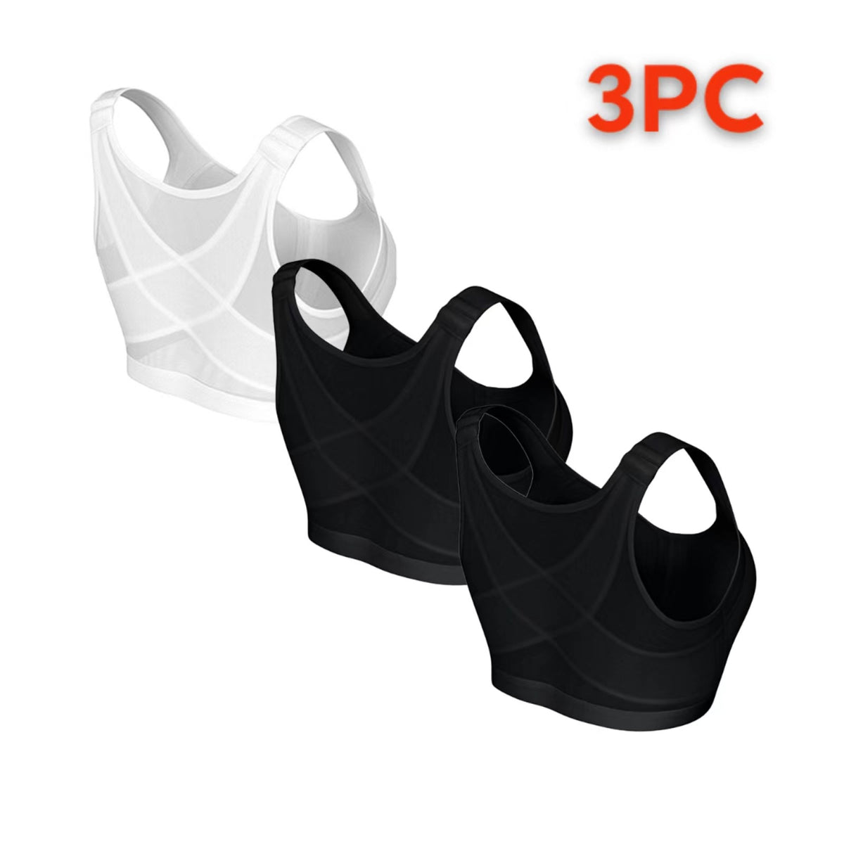 Cross-Border Temu Large Size Sports Bra Push-Up No Steel Ring No Pad Sports Vest Intimates Corrector Bra