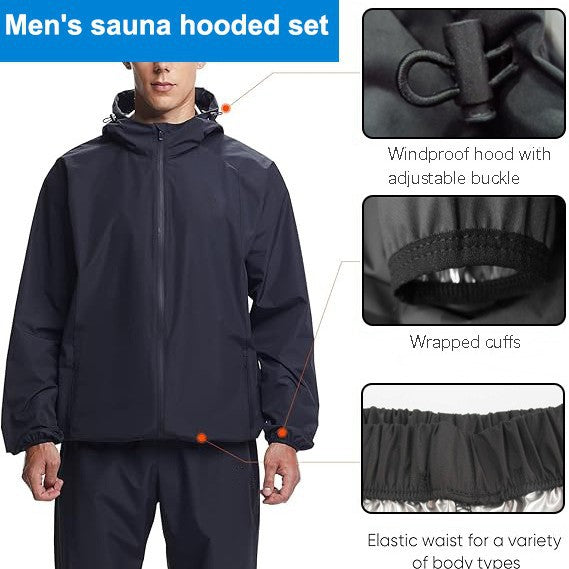 Cross-Border Sweat Suit Men's Jacket Sports Running Fitness Clothing Outdoor Training Sweat Yoga Clothing Zipper Cardigan Suit