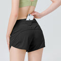 2025 New Sports Shorts Women's Fake Two-Piece Anti-Exposure Marathon Running Shorts Training Fitness Yoga Pants