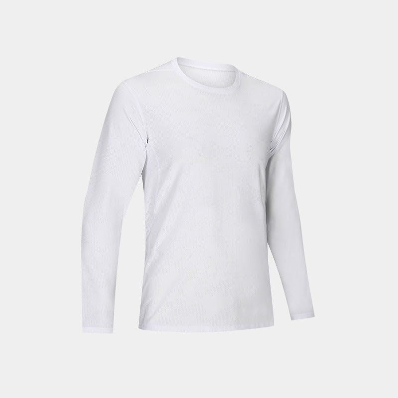 Brand Outdoor Sports Quick-drying T-shirt Men's Loose Fitness Basketball Running Sports Long-sleeved Quick-drying Clothes