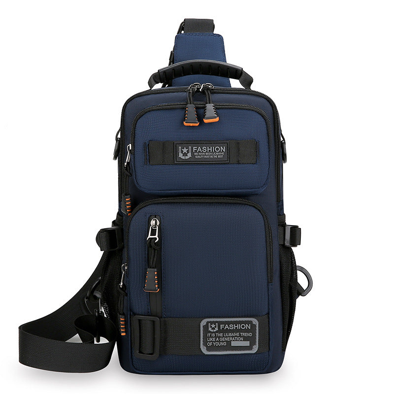 Cross-Border New Fashion Chest Bag Large Capacity Travel Sports Shoulder Crossbody Bag Outdoor Sports Multifunctional Small Backpack