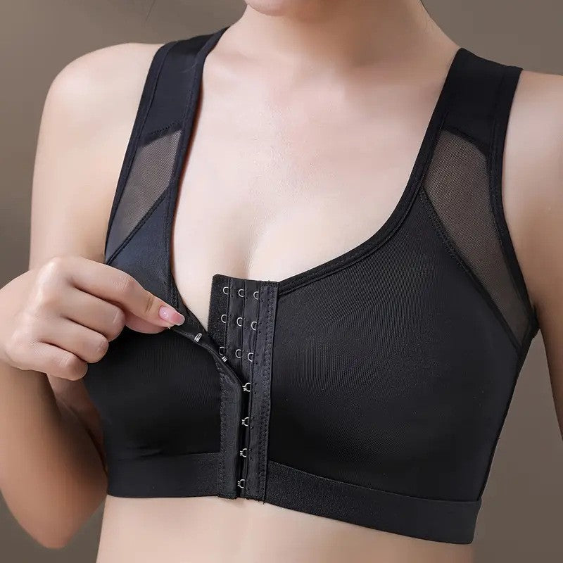 Cross-Border Temu Large Size Sports Bra Push-Up No Steel Ring No Pad Sports Vest Intimates Corrector Bra