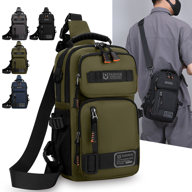Cross-Border New Fashion Chest Bag Large Capacity Travel Sports Shoulder Crossbody Bag Outdoor Sports Multifunctional Small Backpack