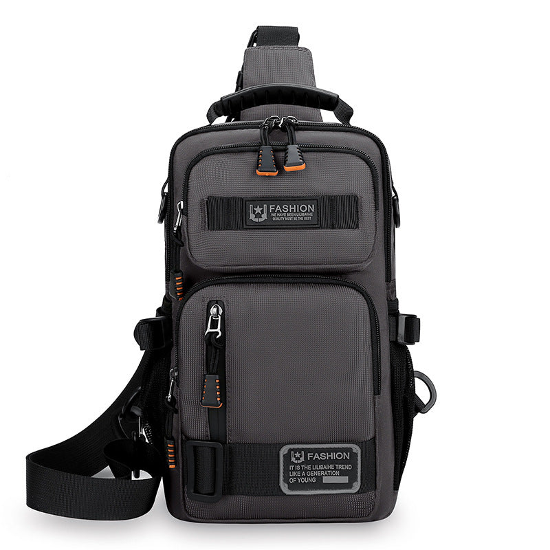 Cross-Border New Fashion Chest Bag Large Capacity Travel Sports Shoulder Crossbody Bag Outdoor Sports Multifunctional Small Backpack