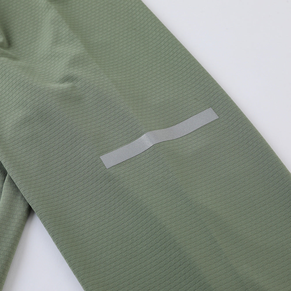 Autumn New Half-Zip Breathable Outdoor Leisure Sports Fitness Long-Sleeved Sports Quick-Drying Clothing Men's Long-Sleeved Tops