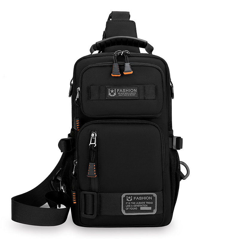 Cross-Border New Fashion Chest Bag Large Capacity Travel Sports Shoulder Crossbody Bag Outdoor Sports Multifunctional Small Backpack