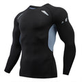 2025 new in stock quick-drying breathable outdoor running sports compression tight fitness training printed long sleeve top