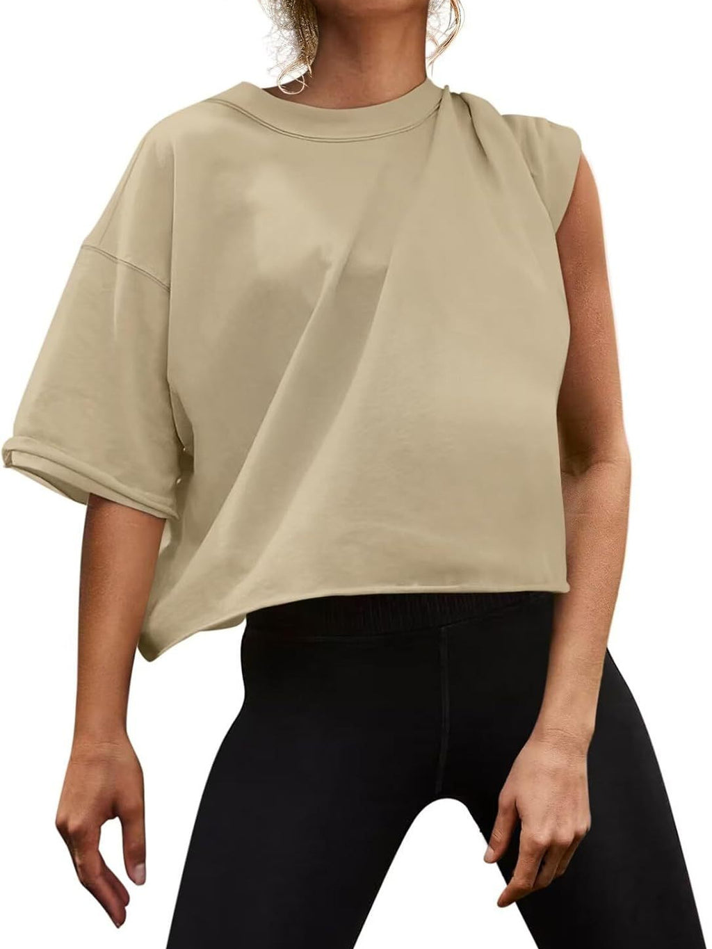 2024 Amazon Outdoor Running Sports Short Sleeve Yoga Wear Casual Easiest for Match Fitness Top Loose Sports T-Shirt