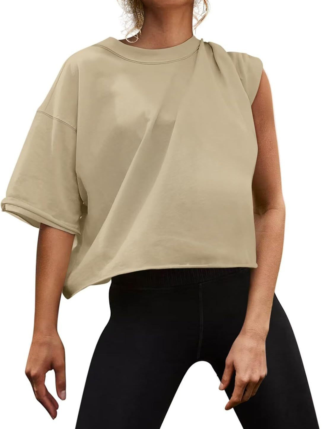 2024 Amazon Outdoor Running Sports Short Sleeve Yoga Wear Casual Easiest for Match Fitness Top Loose Sports T-Shirt
