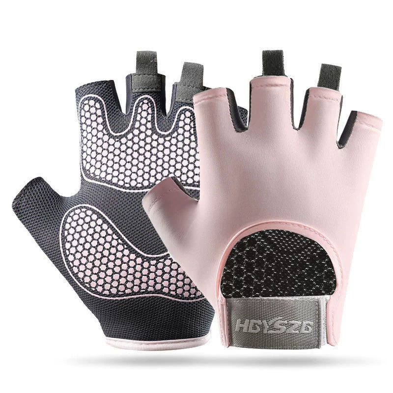 Sports and Fitness Half-Finger Gloves for Men and Women, Wear-Resistant Shock-Absorbing Palm Guards, Outdoor Sports Yoga Breathable Fitness Non-Slip Gloves
