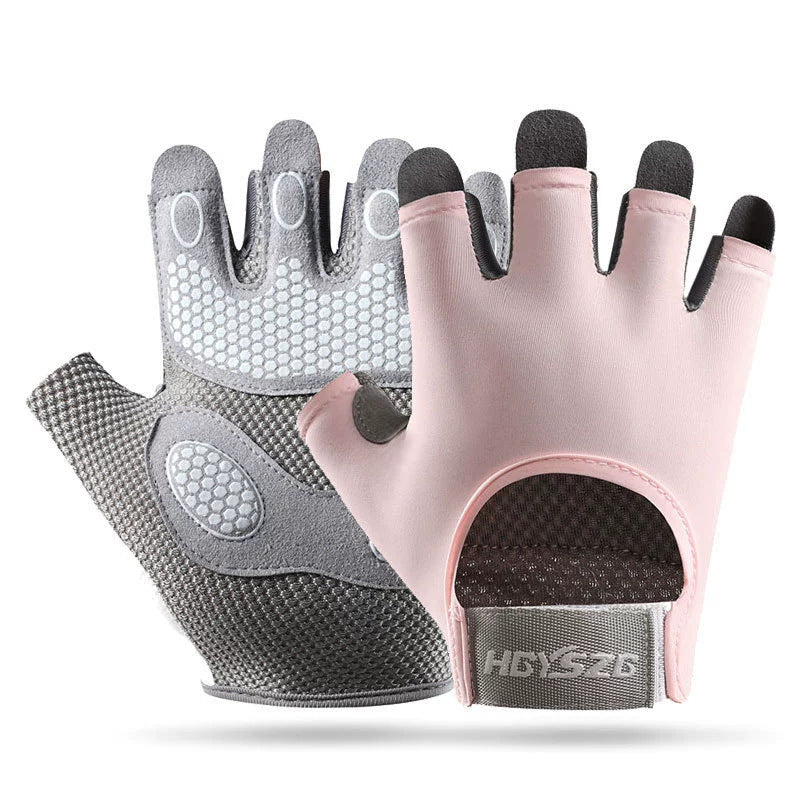 Sports and Fitness Half-Finger Gloves for Men and Women, Wear-Resistant Shock-Absorbing Palm Guards, Outdoor Sports Yoga Breathable Fitness Non-Slip Gloves