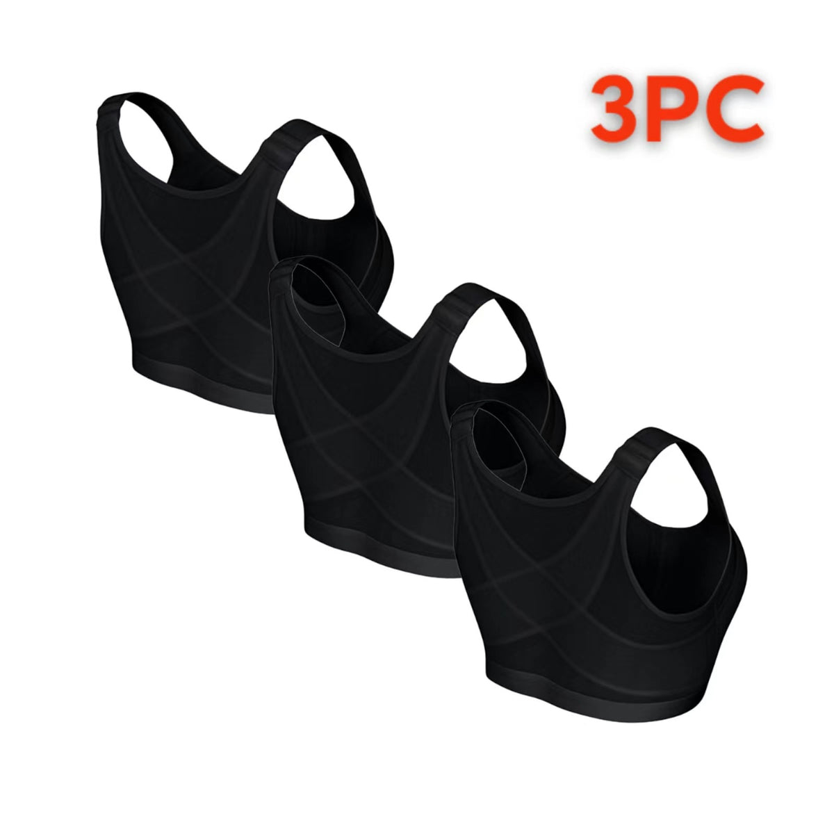 Cross-Border Temu Large Size Sports Bra Push-Up No Steel Ring No Pad Sports Vest Intimates Corrector Bra