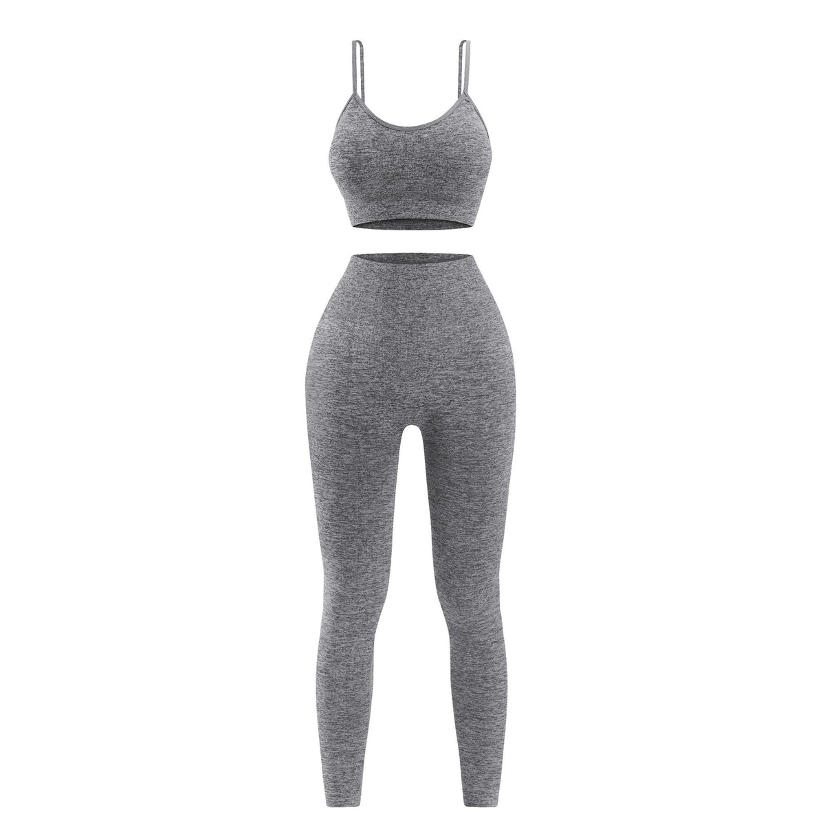 Amazon Sports Small Strap Push-up Bra Vest Short-sleeved High Waist Hip-up Trousers Fitness Yoga Sports Pants