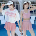 Swimsuit Women's Split Conservative Sports Three-piece Set Slimming Belly Covering Fashionable High-end 2025 New Hot Spring Swimsuit