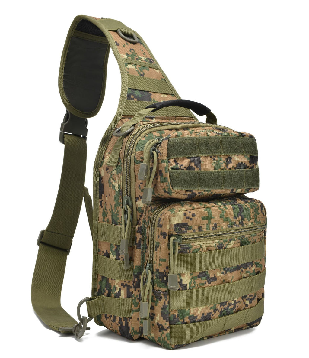 Amazon's Popular One-Shoulder Cross-Body Tactical Chest Bag, Cycling Outdoor Bag, Outdoor Sports Chest Bag, Factory Direct Sale
