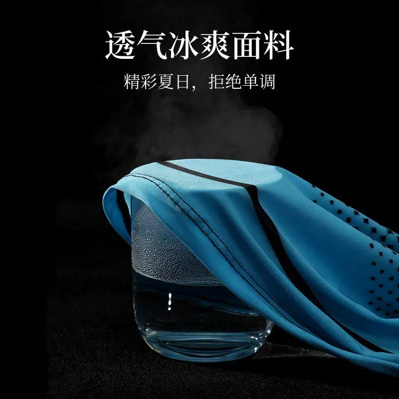 Sun Protection Ice Sleeve Set Cross-Border Ice Silk Sleeve Mask for Driving and Cycling European and American Style Men's Special Sun Protection for Construction Sites