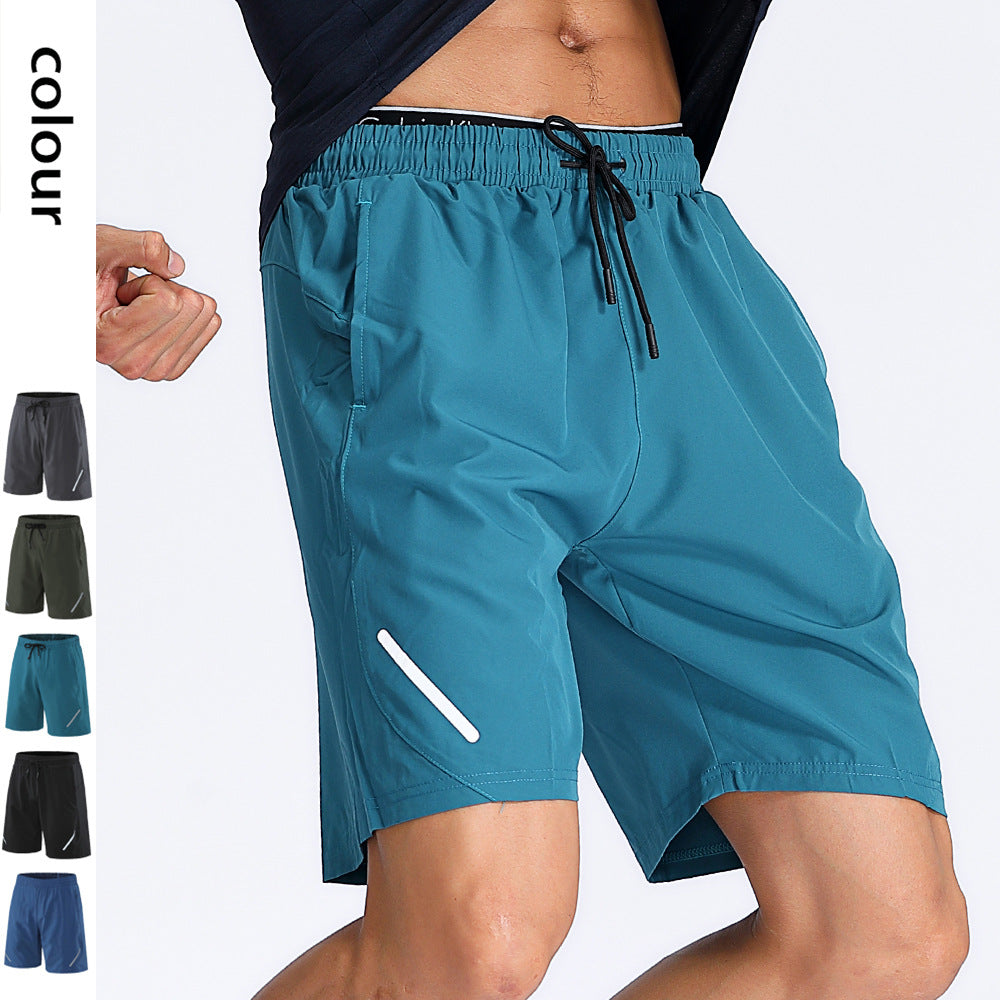 Men's Sports Casual Shorts Breathable Quick-Dry Loose Plus-Size Knee-Length Shorts Fitness Running Training Shorts Sports Trend