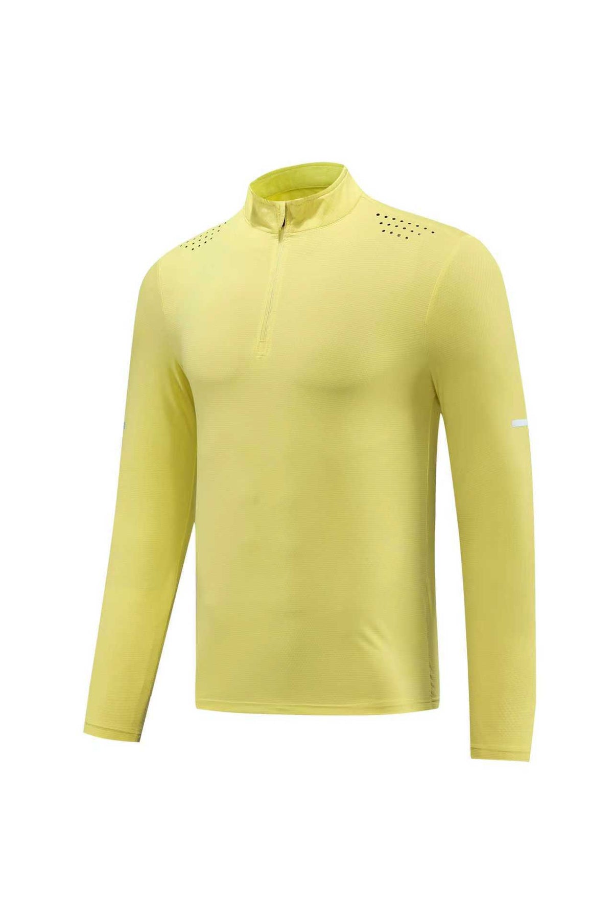 Autumn New Half-Zip Breathable Outdoor Leisure Sports Fitness Long-Sleeved Sports Quick-Drying Clothing Men's Long-Sleeved Tops