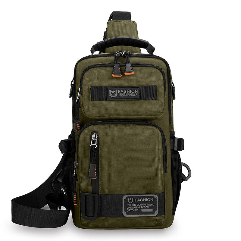 Cross-Border New Fashion Chest Bag Large Capacity Travel Sports Shoulder Crossbody Bag Outdoor Sports Multifunctional Small Backpack