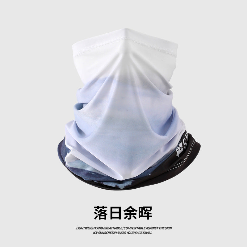 Summer Sunscreen Riding Headscarf Men's Breathable Sweat Absorbing Sports Magic Headscarf UV Protection Extended Arm Set