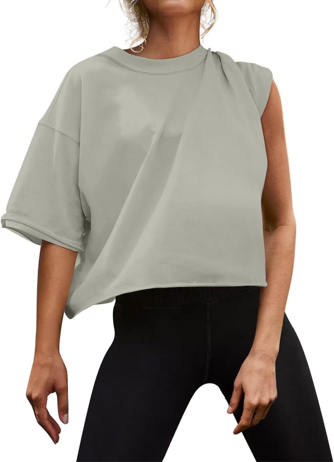 2024 Amazon Outdoor Running Sports Short Sleeve Yoga Wear Casual Easiest for Match Fitness Top Loose Sports T-Shirt