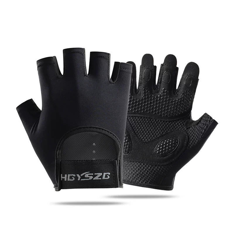 Sports and Fitness Half-Finger Gloves for Men and Women, Wear-Resistant Shock-Absorbing Palm Guards, Outdoor Sports Yoga Breathable Fitness Non-Slip Gloves