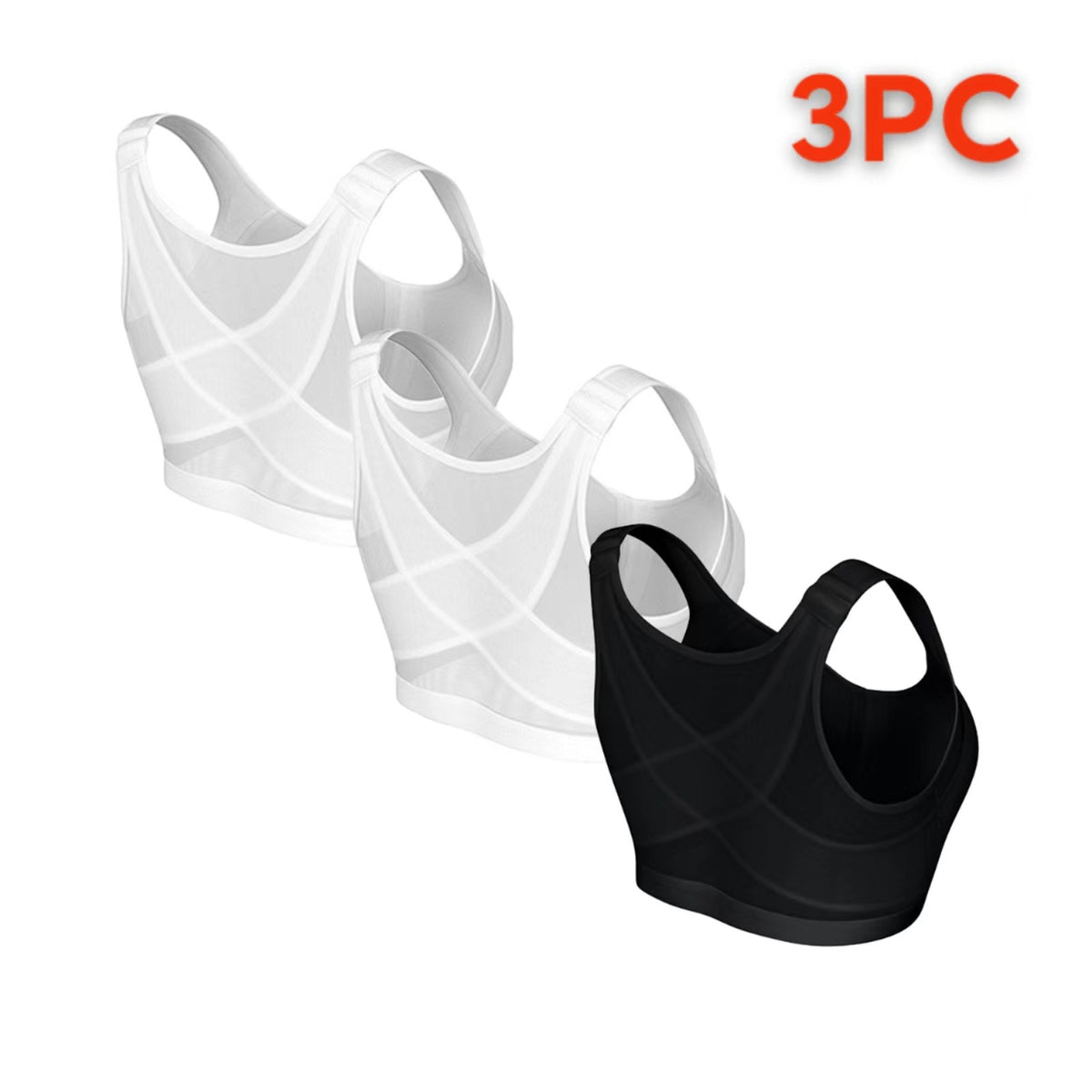 Cross-Border Temu Large Size Sports Bra Push-Up No Steel Ring No Pad Sports Vest Intimates Corrector Bra