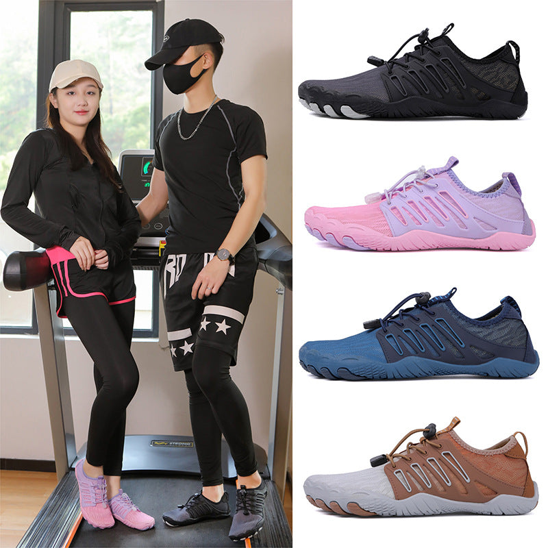 Cross-Border Direct Sales Five-Finger Shoes, Outdoor Diving and River Tracing Shoes, Couple Beach Shoes, Wading Shoes, Swimming Shoes, Mountaineering Sports Shoes